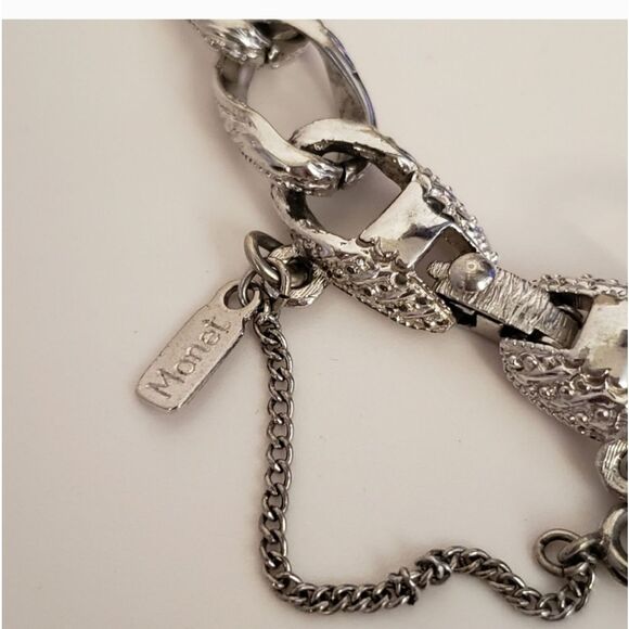 MONET Silver-tone Large Link Classic Bracelet - Picture 2 of 5